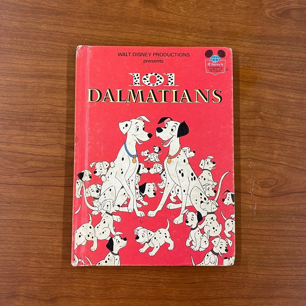 Vintage 1974 Disney Wonderful World Of Reading 101 Dalmatians Hardback Book